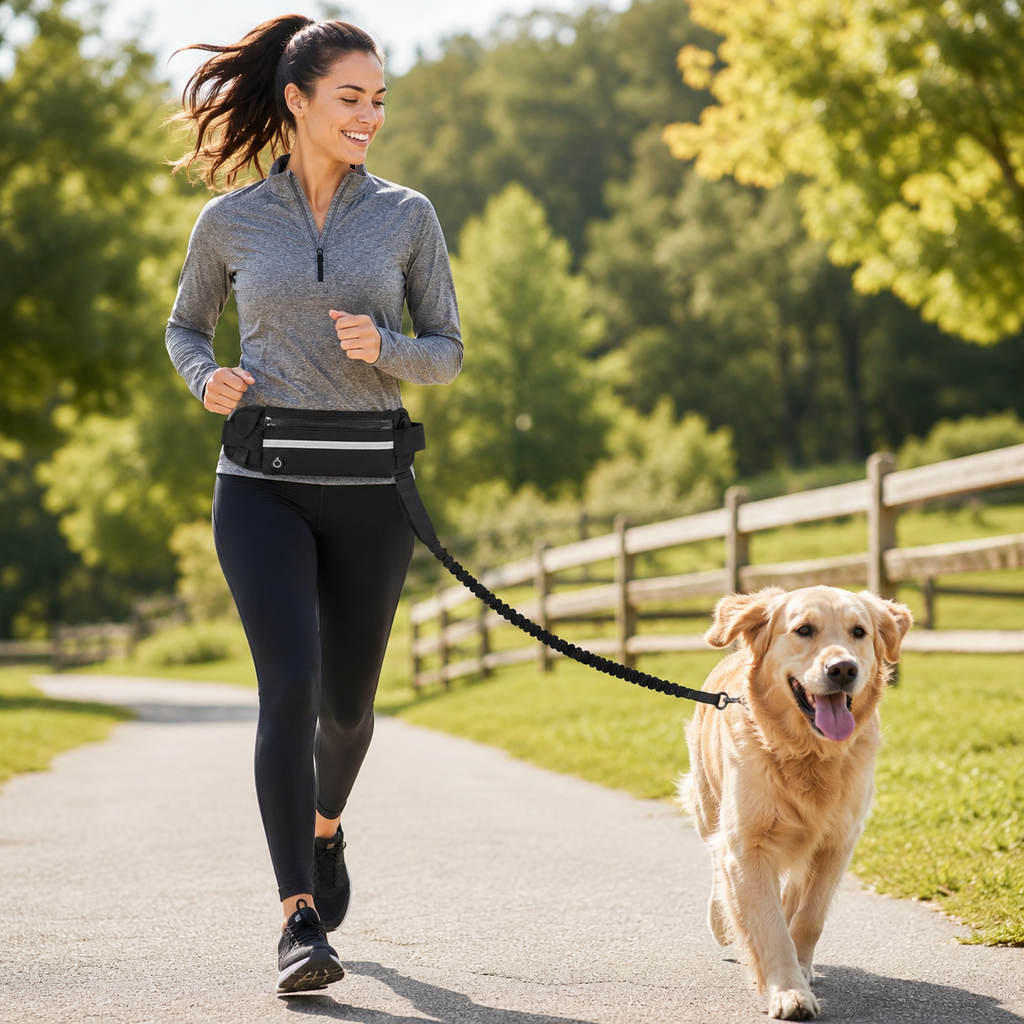 Wag & Roam Hands-Free Running Waist Leash