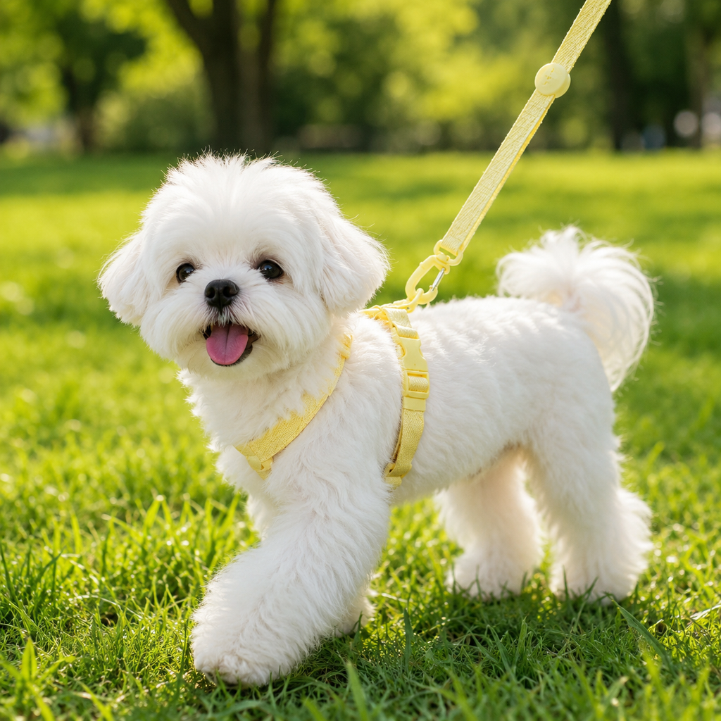 Wag & Roam Puppy Macaron Harness, Collar & Leash Set
