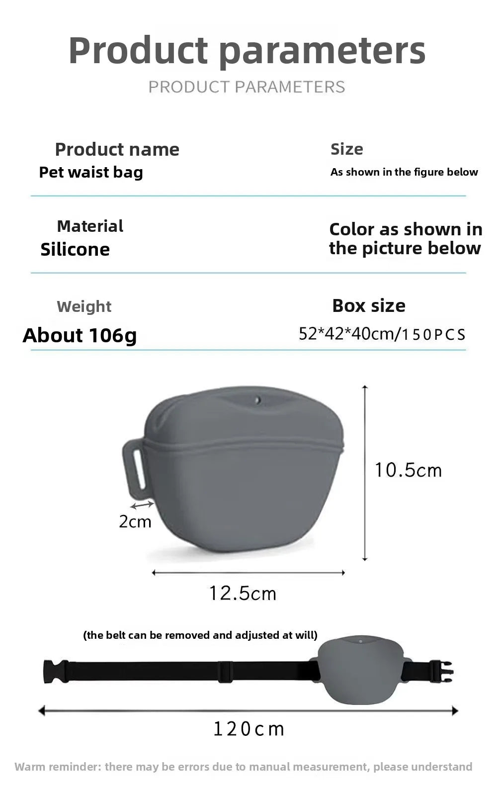 Wag & Roam Treat & Training Fanny Pack