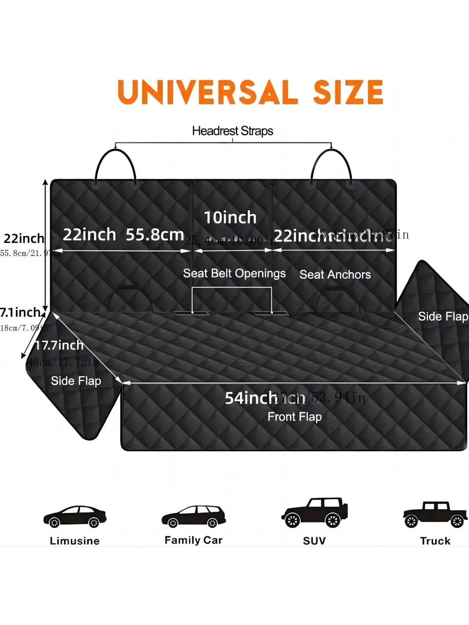 Wag & Roam Waterproof Dog Car Seat Cover