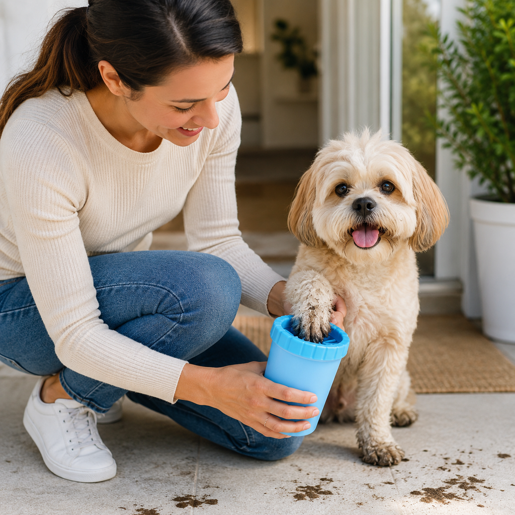 Wag & Roam Paw Washing Cup & Cleaner
